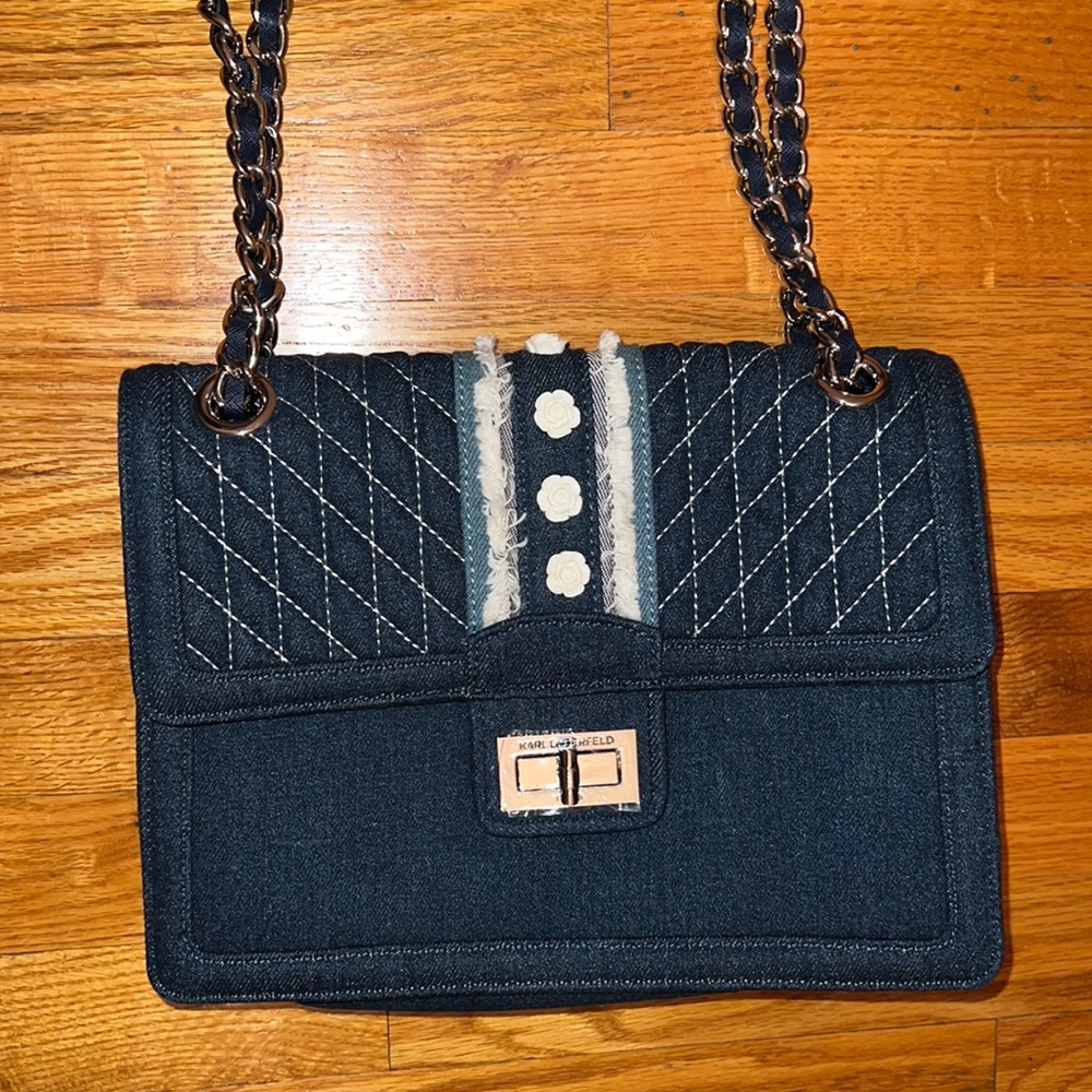 Karl Lagerfeld Denim Bag NEW without tags